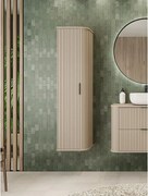 ELEGANCE Szafka wisząca słupek łazienkowy ryfle 31,5 x 35,5 x 139 cm kaszmir