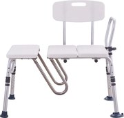 Krzesło Do Pryszniców SucceBuy, Krzesło Przenoszące Do Wanny, Regulowalne Krzesło Do Pryszniców, Maks. Obciążenie 181 kg