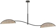 Wisząca brązowa lampa w nowoczesnym stylu F6-T08