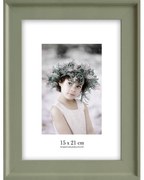 Zielona ramka ścienna Styler Malaga, 22x28 cm