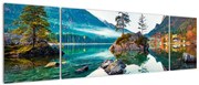 Obraz - Jezioro Hintersee, Alpy Bawarskie, Austria (170x50 cm)