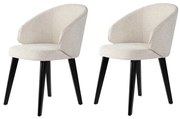 Zestaw krzeseł do jadalni Bentley White and Black, 2 szt.