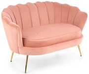 Różowa dwuosobowa sofa muszelka G7-P64