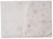 Świąteczna podkładka wodoodporna Floki srebrny, 32 x 45 cm