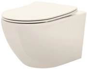 Misa WC podwieszana REA Carlo Mini Rimless Ecru
