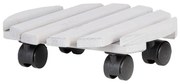 Drewniany kwietnik na kółkach ø 29 cm (wysokość 8 cm) Indoor &amp; Outdoor – Esschert Design