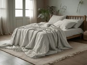 PrzytulneMieszkanie.pl PrzytulneMieszkanie.pl Pościel muślinowa PURELY jasnoszara Rozmiar pościeli: 80 x 80 cm | 135 x 200 cm