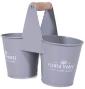 Doniczki na zioła do kuchni BOTANICAL, drewniany uchwyt