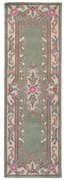 Zielony wełniany chodnik Flair Rugs Aubusson, 67x210 cm
