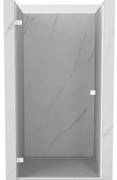 Mexen Lunar-B drzwi prysznicowe uchylne lewe 70 cm, transparent, białe - 832-070-000-20-00-L