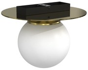 Lampa sufitowa PLATO 1xE14, pojedyncza, kula 17 cm, złota