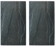 Szklane płyty ochronne ANTHRACITE SLATE na kuchenkę – 2 sztuki, ZELLER