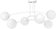 Biała lampa sufitowa z kloszami - 5X D072 N7-G47