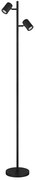 Globo 57918SB - Lampa podłogowa JAMES 2xGU10/5W/230V czarny