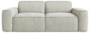 Kremowa sofa z tkaniny szenilowej 204 cm Omao – Makamii