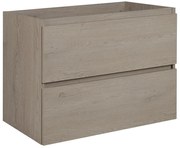 Szafka łazienkowa z 2 szufladami ciemny dąb 80 cm S0-N73