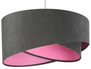 Lampa wisząca GEMSTONE GRAY grafitowa/różówa BPS KONCEPT