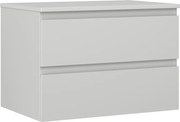 Mexen Orio szafka łazienkowa podumywalkowa 70 cm z blatem, 2 szuflady, szara mat - 91A10-07047-2-BFFC62