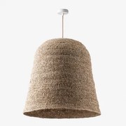 Lampa Sufitowa Wisząca Kayradens Naturalny - Biała & Ø60 Cm - ↑70 Cm Kayradens - Sklum