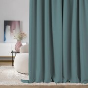 Zasłona zaciemniająca na taśmie marszczącej morski niebieski 140 x 280cm 1 szt.