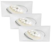 Briloner 7210-036 - ZESTAW 3x LED Oprawa wpuszczana ATTACH LED/5W/230V IP23 biała