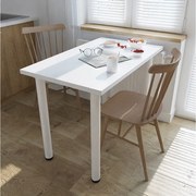 Stół do jadalni, kuchni, biura – mały stół w kolorze dąb artisan / biały, 80 x 60 cm, 100 x 60 cm