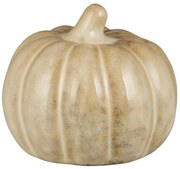 IB Laursen Ceramiczna dekoracja dynia PUMPKIN STANDING Ø8 cm kremowa