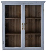 Niebieska wisząca witryna z litego drewna jodłowego 81x91 cm Hazem – Bloomingville