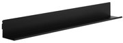 Półka wisząca JOANNE 1200 mm, czarna