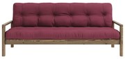 Bordowa rozkładana sofa 205 cm Knob – Karup Design