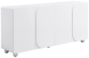 Komoda 4-drzwiowa z MDF - Biały - YELDINIA