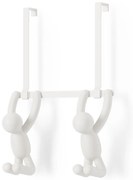 Biały plastikowy wieszak na drzwi 22 cm Buddy – Umbra