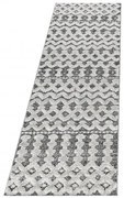 Dywan nowoczesny 3D La Casa szaro-kremowy 80 cm x 250 cm
