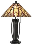 Elstead QZ-VICTORY-TL - Lampa stołowa Tiffany VICTORY 2xE27/60W/230V