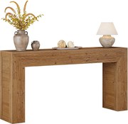 Konsola 160 cm do przedpokoju, konsola do sofy w stylu rustykalnym za kanapą