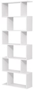Regał/półka na książki PRESTON, 70x24x190,5cm, biały Vasagle