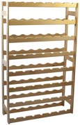 Regał drewniany na 56 butelek wina E8-H15