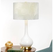 Elstead MILO-AB-TL-FDEB - Lampa stołowa MILO 1xE27/60W/230V szary