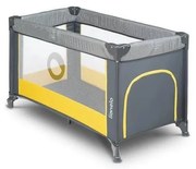 Lionelo - Łóżeczko turystyczne STEFI szary/żółty