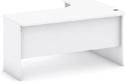 Narożne biurko MIRELLI, 140x120 cm, lewe, biały