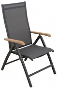 CONCEPT teak FSC - ogrodowy aluminiowy fotel rozkładany