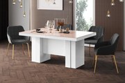 Stół rozkładany LARGO 160(400)x89 cappuccino połysk/biały połysk HUBERTUS