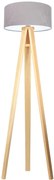 Lampa stojąca HOME 40 szara/biała/sosna BPS KONCEPT