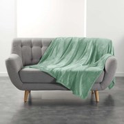 Jasnozielony koc z mikfroflaneli 180x220 cm Flanou – douceur d'intérieur