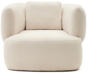 Kremowy fotel z materiału bouclé Martina – Kave Home