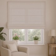 Roleta rzymska welurowa na wymiar Velutto kremowa - do 140 cm