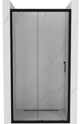 Mexen Apia drzwi prysznicowe rozsuwane 140 cm, transparent, czarne - 845-140-000-70-00