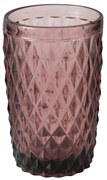 Szklanka z różowego szkła, AURORA, 300 ml