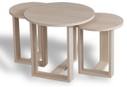 Stolik do odkładania Mira Oak, 3 szt.