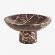 Okrągła Dekoracyjna Miska Ø25 Cm Z Marmuru Korinza Czerwony Marmur Cherry Gold - Sklum